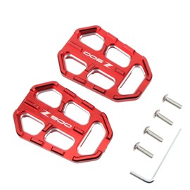 ABCERRSI CNC Wide Foot Pegs,Motorcycle Footpegs Rest Wider For Standard Street Motocross Z900 Z900SE Z900RS 2017-2023(Red)