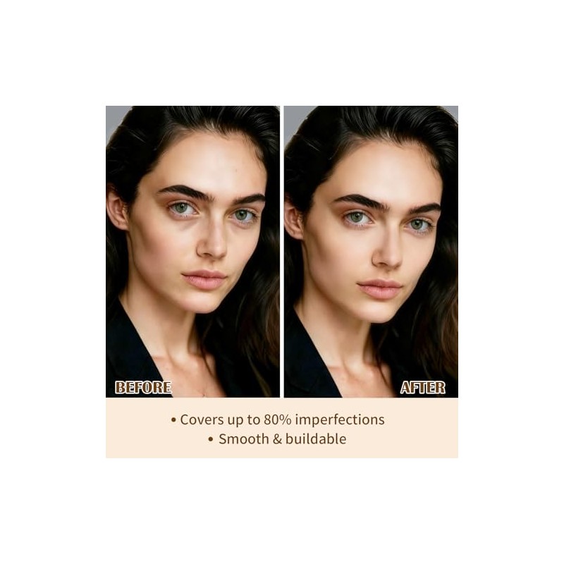 UCANBE Base de maquillaje y corrector 2 en 1, cobertura