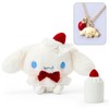Sanrio 391212 Stuffed Animal & Necklace (Shortcake) Cinnamon Roll Accessory