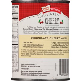 Duncan Hines Wilderness Simply Pie Filling, Cherry, 21 Ounce (Pack of 8)