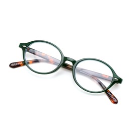 FEISEDY Vintage Oval Blue Light Glasses for Women Men Stylish Lightweight 90s Eyeglasses Fake Nerd Y2k Eyewear Frame B0242