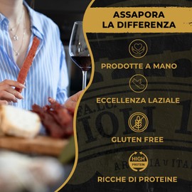 FA.LU.CIOLI 1917-750gr - Coppiette Di Suino Sottovuoto. Coppiette Di Maiale Essiccate E Speziate, Carne Selezionata Di Alta Qualità, Senza Glutine E Lattosio, Coppiette Romane Senza Conservanti