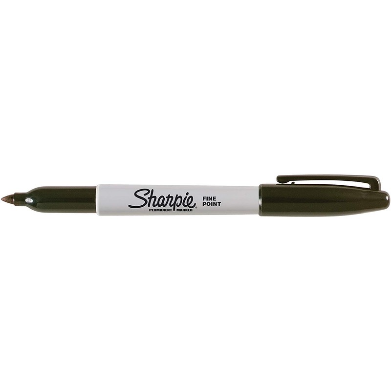 Sharpie Permanent Marker, Fine Point, Black, 4 Pack of 5