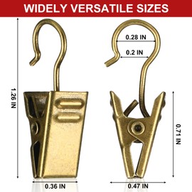 Gisafai Christmas Asphalt Shingles Roof Light Clips Mini Light Clips for Gutters Hooks for Hanging Outdoor String Lights, All Purpose Holiday Light Clips, Electroplated Iron (Bronze,50 Pcs)