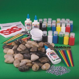 S&S Worldwide Silly Stones Craft Kit (Pack of 48)