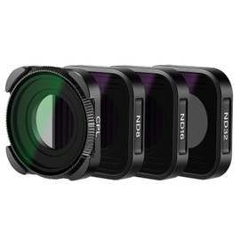 NEEWER Juego de Filtro ND Compatible con GoPro Hero 12 Hero 11 Hero 10 9 Negro,4 Pack ND8/16/32 CPL,Kit de Filtro de Lente Polarizador de Densidad Neutra HD Delgado Accesorio Cámara de Acción(Negro)
