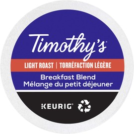 Timothy's Breakfast Blend Coffee, K-Cup Portion Pack for Keurig Brewers (24 Count)