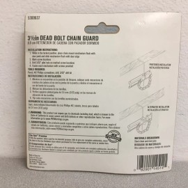 Unbranded Dead Bolt Chain Guard 5300637 3.5 in. L Bright Brass Brass