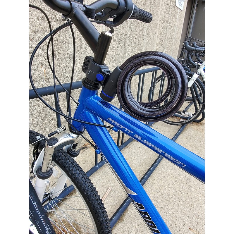 M-Wave Unisex Adult S 10.18 Spiral Cable Lock - Blue,