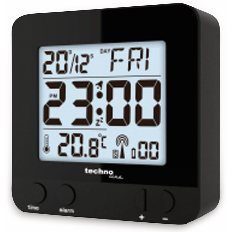 Technoline Black WT 235 Radio Alarm Clock with Touch Sensor,