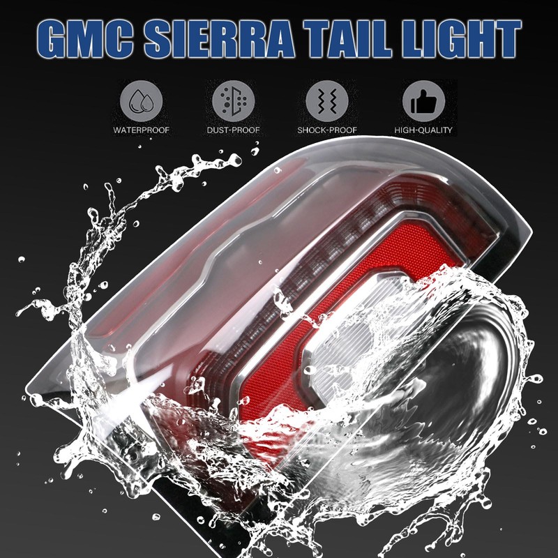 Goopool Tail Lights Assembly Compatible With 2016 2017 2018 GMC