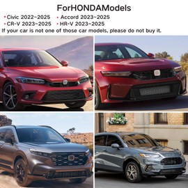 JXGZYD Car Exterior Door Handle Cover Trim for 11th Honda Civic 2022 2023 2024 2025 for Accord CR-V HR-V 2023 2024 2025 (Glossy Black)