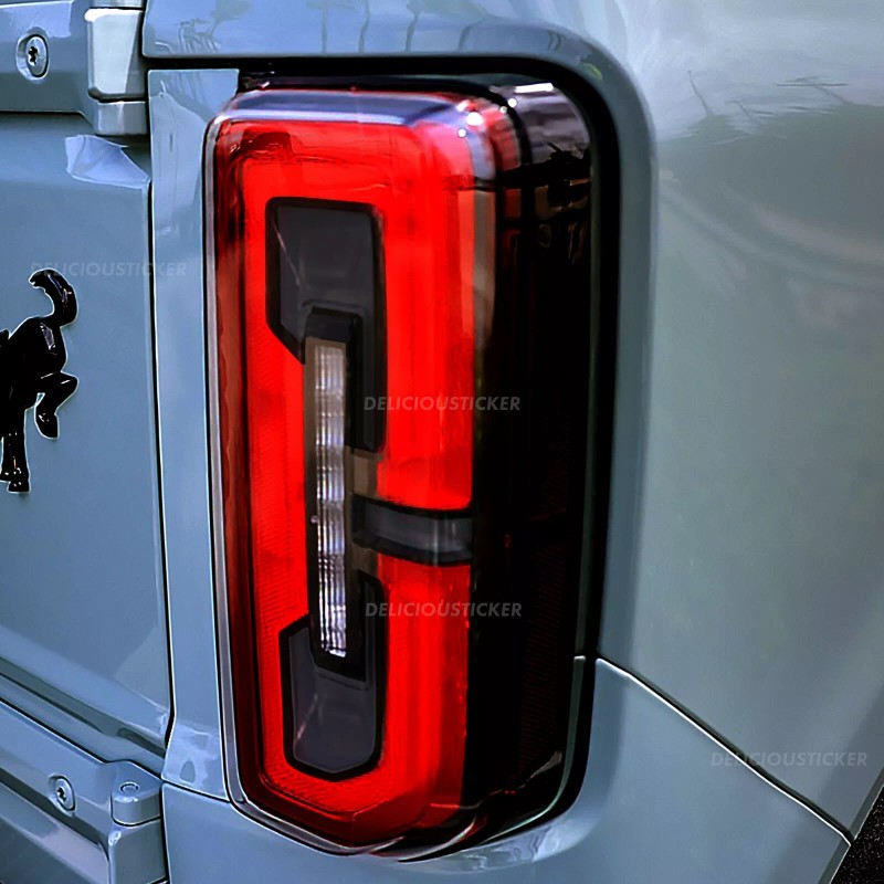 Deliciousticker For 21-25 Ford Bronco Tail Light Rear Side Marker