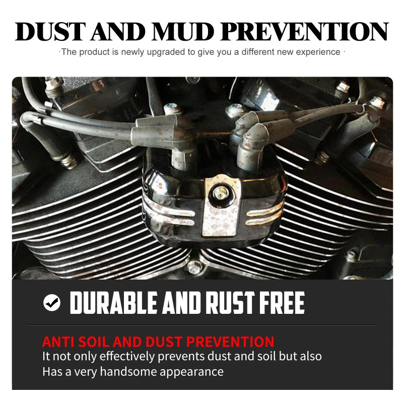 HDBUBALUS Aluminum CNC Coil Cover Fit For Harley Softail Street