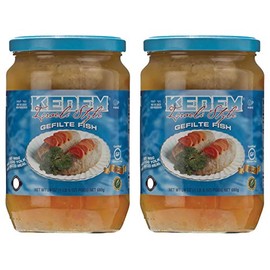 Kedem Gluten Free Israeli Style Gefilte Fish 24oz (2 Pack) No MSG, No Egg Yolk, No Matzo Meal, Nothing Artificial
