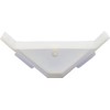 Berta (100 Pieces) 90 Degree Cabinet Triangle Bracket Plastic White