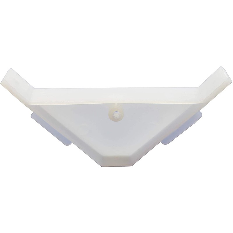 Berta (100 Pieces) 90 Degree Cabinet Triangle Bracket Plastic White