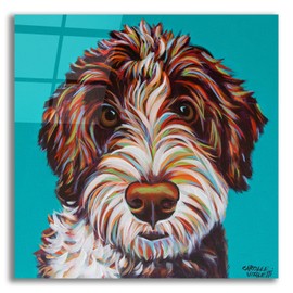 Epic Art 'Colorful Doodle' by Carolee Vitaletti Acrylic Glass Wall Art, 12" x 12"