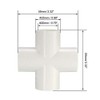 sourcing map PVC Pipe Fitting 4 Way Cross Schedule 40
