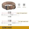 OneTigris Military Adjustable Dog Collar with Metal D Ring &
