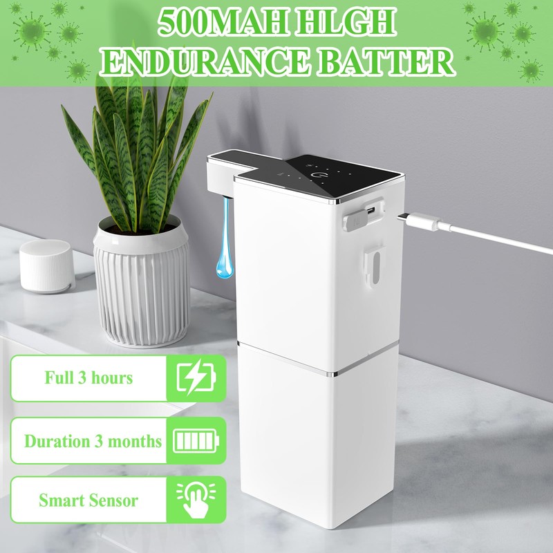 RDDAIPE 380 ml Automatic Soap Dispenser, Wall Mounted, Electric Soap