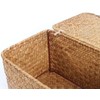 FEILANDUO Shelf Baskets with Lid Set of 3 Handwoven Seagrass