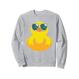 Cool Duckling Duckie Bath Toy Ducky Cute Rubber Duck Sweatshirt