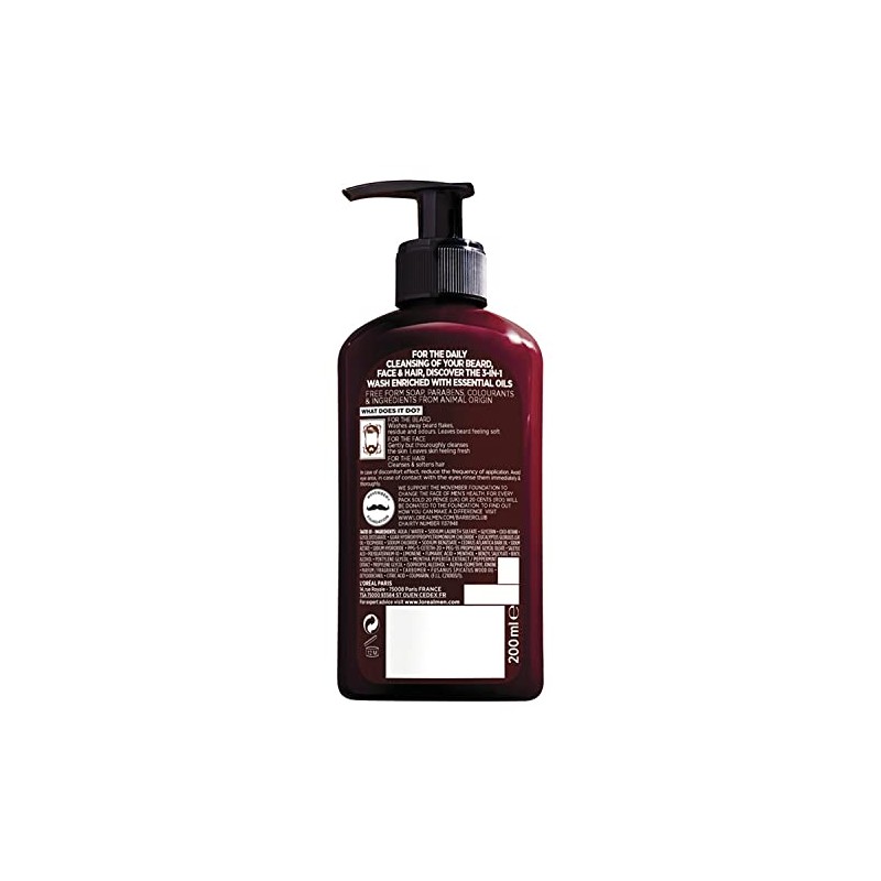 L'Oreal Men Expert Barber Club 3 en 1 - Lavado