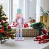 Gatuida Wooden Christmas Nutcracker Soldier: 25cm Figures Soldier Nutcracker Puppet