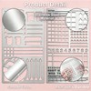 houlishu 2 Pack Metal Journal Stencils - Stainless Steel Reusable,