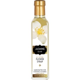Floral Elixir Co. - All Natural FLOWER Syrup for Cocktails & Sodas, 8.5 oz (Jasmine)