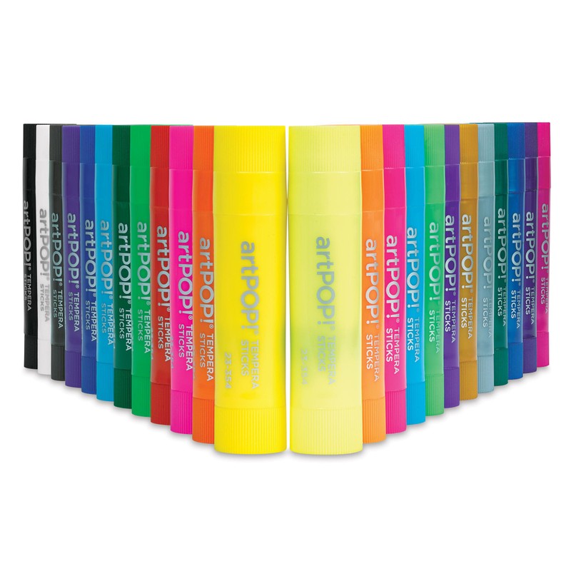 artPOP! Kids Washable Paint Sticks, Set of 24 Classic, Metallic,