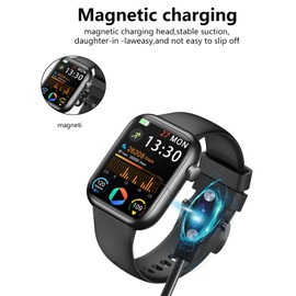 UYRUREL [2-Pack] for Nelpor G104 Multi Sport Smartwatch Magnetic USB Charging Cable, 2 Pin Cord Charger for Smart Watch.