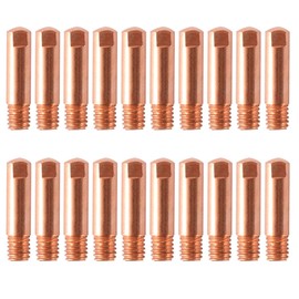 kingsea 20 Pcs MIG Welding Contact Tips 0.030"(0.8 MM) Copper Contact Tips Compatible with All M6-1.0 Treads MIG Welder Gun