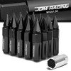 60mm Aluminum M12 x 1.5 6-Point 20mm OD Black 20