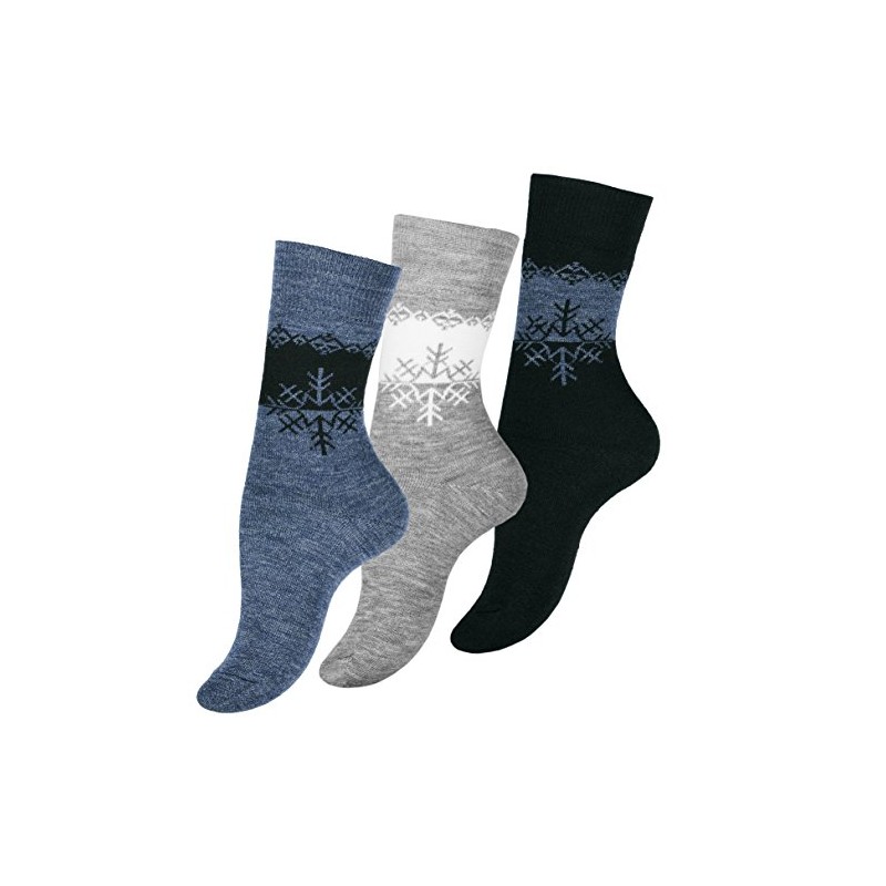 VCA 3 Pairs of Women's Thermal Socks, Winter Socks with