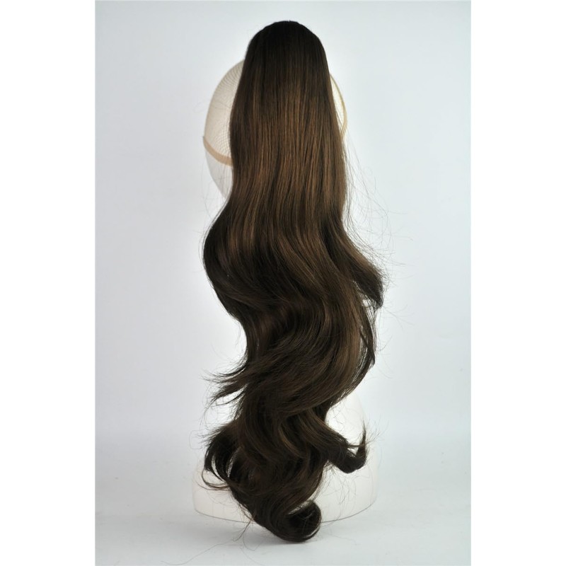 Puktalaarniq Ponytail Extension 24 inch Claw Clip on Ponytail Extensions,