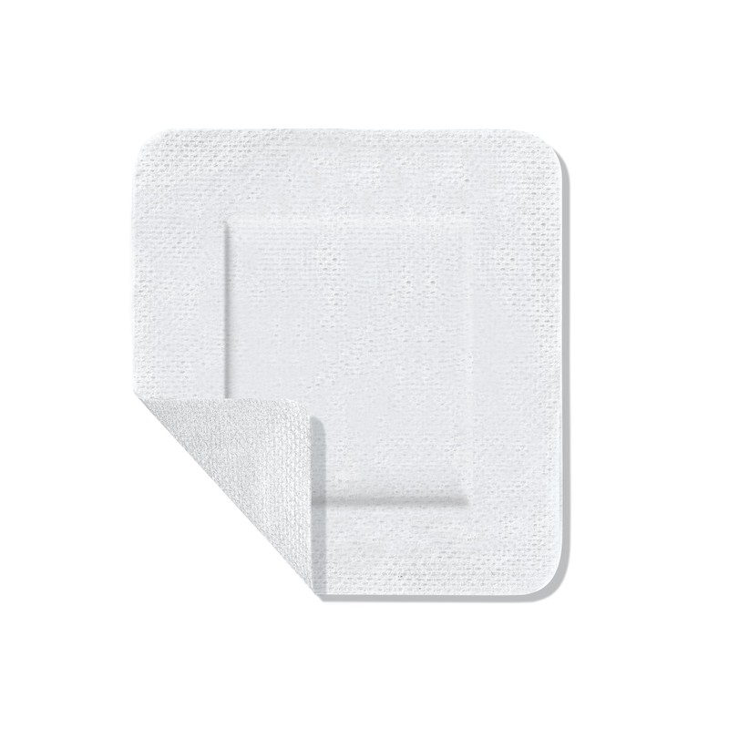 CURAD White Waterproof Adhesive Pads, 4 x 4 inches, 4