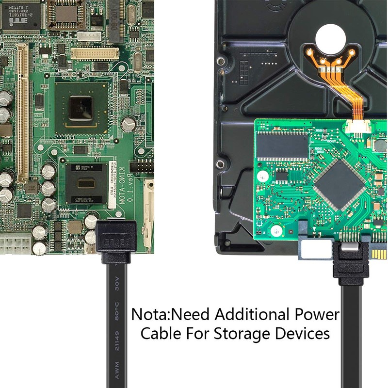 BENFEI SATA Cable III, 6 Pack SATA Cable III 6Gbps