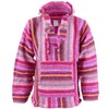 Siesta Mexican Baja Jerga Hoody - Pink Multi (X-Large)