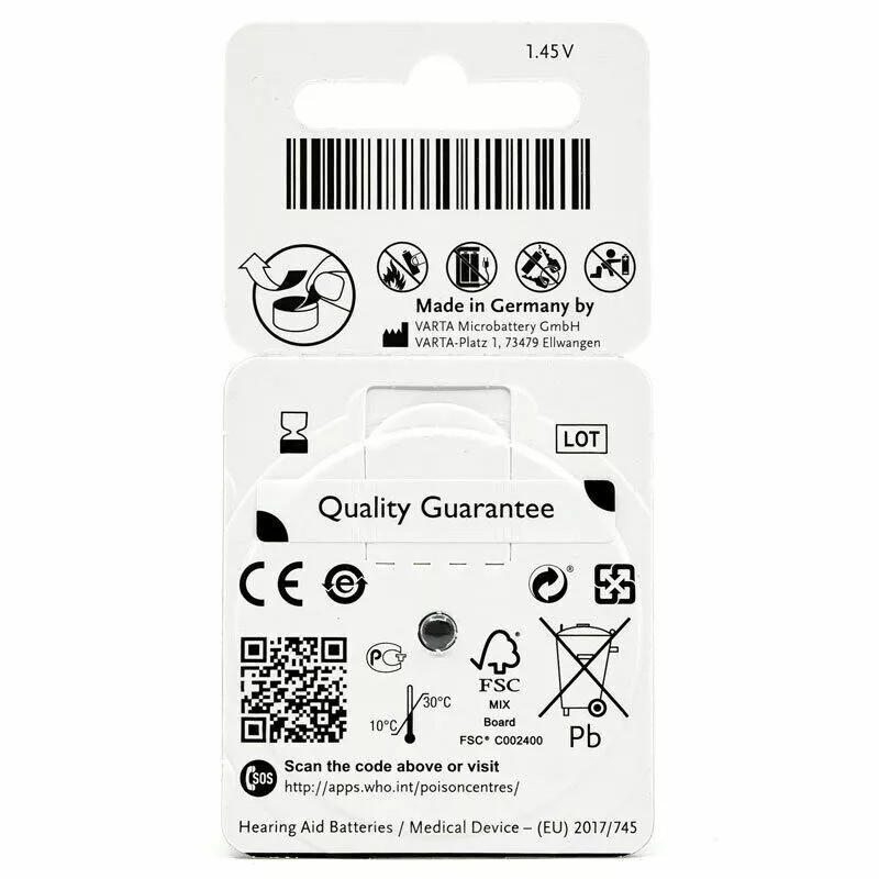 Power One EVOLUTION Size 312 Hearing Aid Batteries (60 Pack)