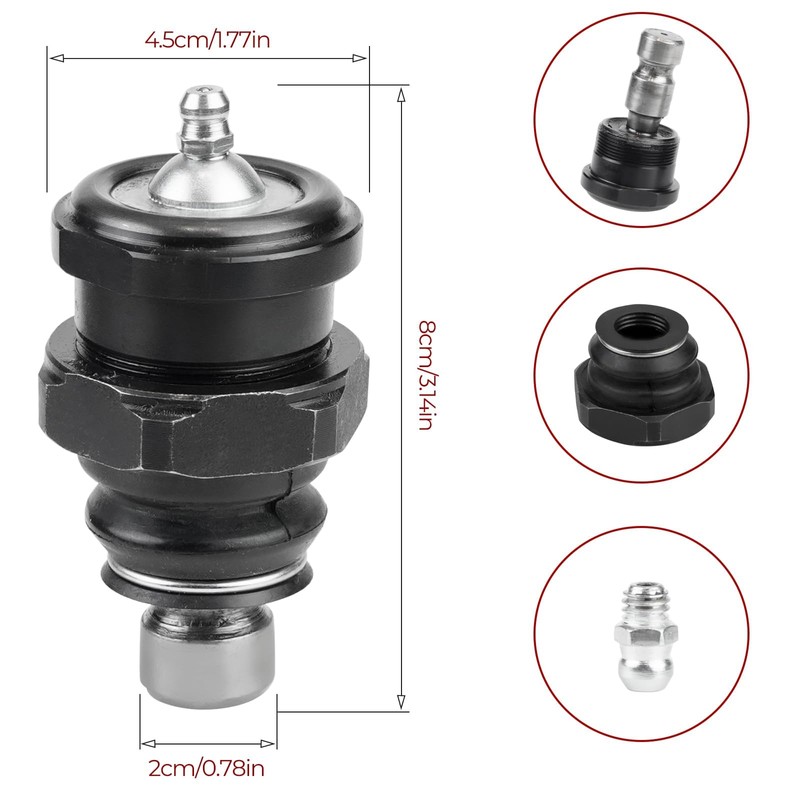 4PCS Pack Ball Joints Compatible with Polaris RZR XP 1000