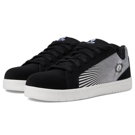 Volcom Stone Op Art EH Comp Toe Shoes for Men – Nubuck Upper – Soft Insole – Memory Foam Cushioning Black/White 8 M
