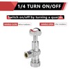 (Pack of 10) EFIELD 1/4-Turn Loose Control Key Angle Stop