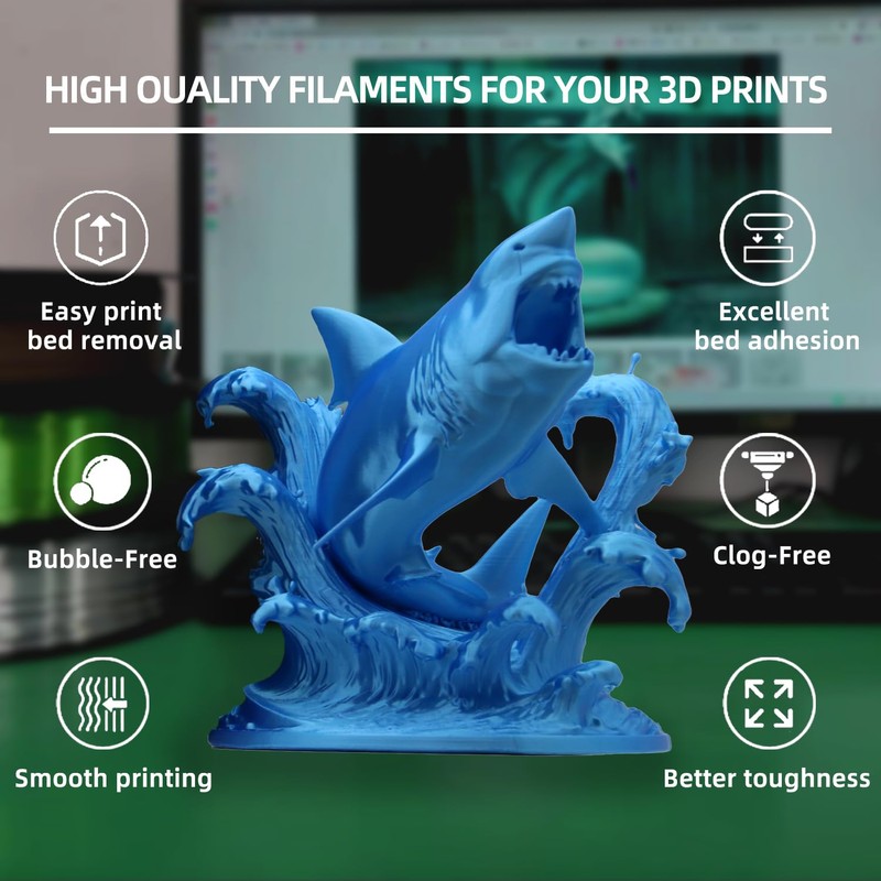 HP3DF PLA Filament, Silk PLA, 3D Printer Filament, PLA Filament