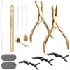 Kit de herramientas de extensión de cabello, extensiones de cabello