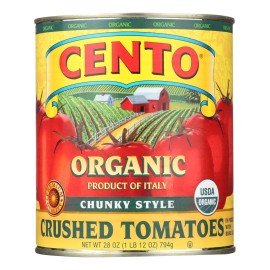 UD_Cento Chunky Style Crushed Tomatoes Case of 6-28 oz Sauce Crushed Tomatoes with Chunky Style