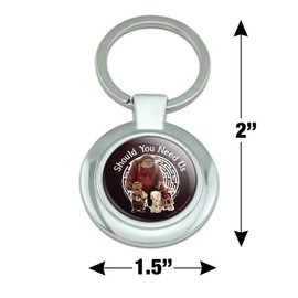 GRAPHICS & MORE Should You Need Us Labyrinth With Ludo Hoggle and Didymus Keychain Classy Round Chrome Plated Metal