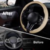 Steering Wheel Cover Men Leather Car Steering Wheel Accessories Thin