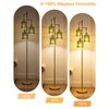 Lightdot 67" 3-Light Glass Floor Lamps for Living Room, Dimmable